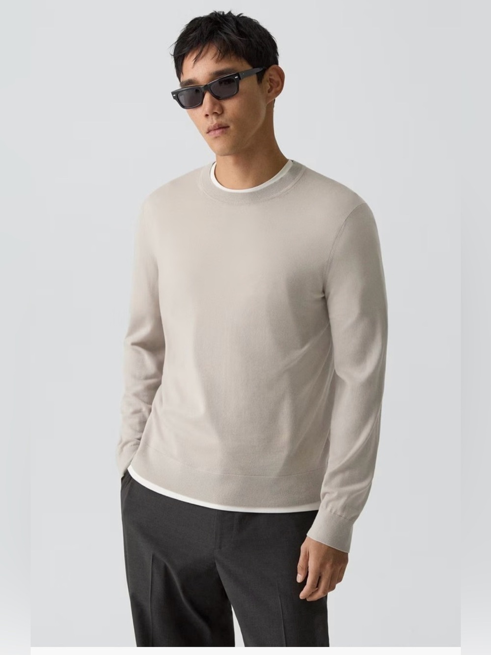 Theory Crewneck Sweater in Regal Wool